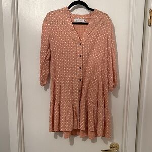 Petal & Pup Pink Polka Dot Mini Dress